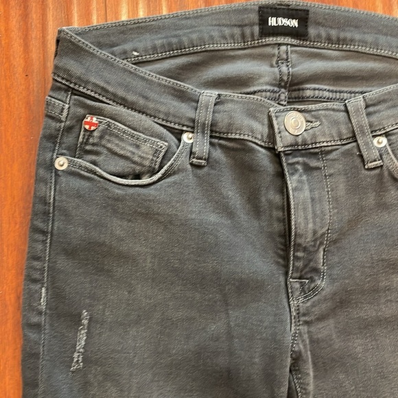 Hudson Super Skinny Gray Ankle Denim Sz27 - Picture 7 of 15